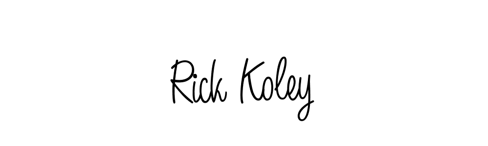 Design your own signature with our free online signature maker. With this signature software, you can create a handwritten (Angelique-Rose-font-FFP) signature for name Rick Koley. Rick Koley signature style 5 images and pictures png