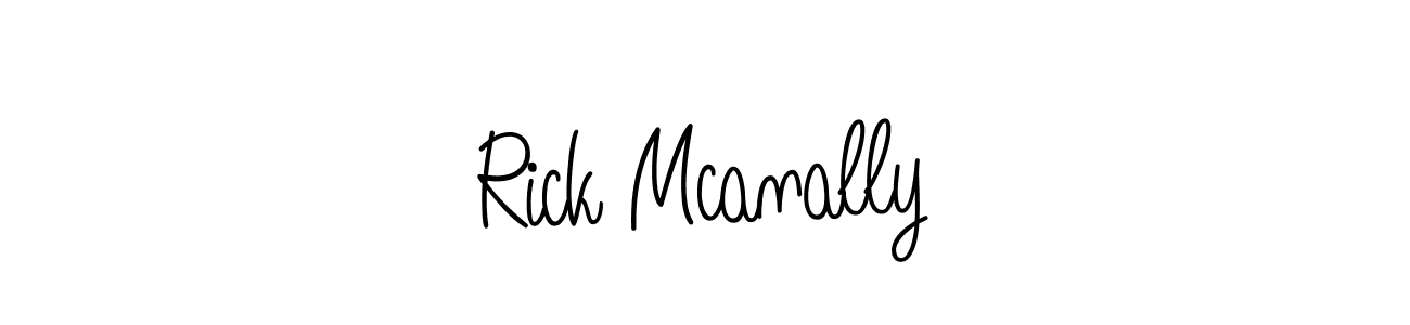 Design your own signature with our free online signature maker. With this signature software, you can create a handwritten (Angelique-Rose-font-FFP) signature for name Rick Mcanally. Rick Mcanally signature style 5 images and pictures png