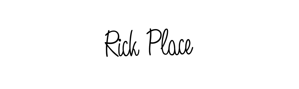 The best way (Angelique-Rose-font-FFP) to make a short signature is to pick only two or three words in your name. The name Rick Place include a total of six letters. For converting this name. Rick Place signature style 5 images and pictures png