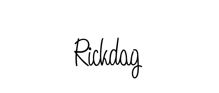 Rickdag stylish signature style. Best Handwritten Sign (Angelique-Rose-font-FFP) for my name. Handwritten Signature Collection Ideas for my name Rickdag. Rickdag signature style 5 images and pictures png