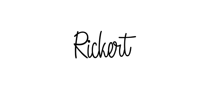 Rickert stylish signature style. Best Handwritten Sign (Angelique-Rose-font-FFP) for my name. Handwritten Signature Collection Ideas for my name Rickert. Rickert signature style 5 images and pictures png