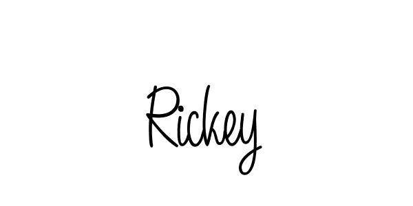 if you are searching for the best signature style for your name Rickey. so please give up your signature search. here we have designed multiple signature styles  using Angelique-Rose-font-FFP. Rickey signature style 5 images and pictures png