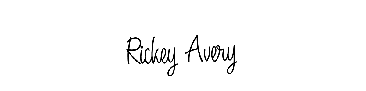 Make a beautiful signature design for name Rickey Avery. With this signature (Angelique-Rose-font-FFP) style, you can create a handwritten signature for free. Rickey Avery signature style 5 images and pictures png