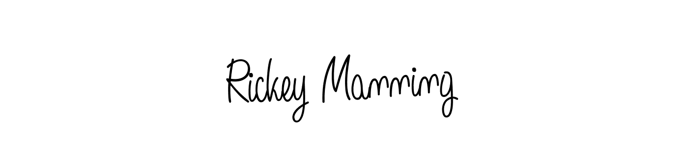 How to Draw Rickey Manning signature style? Angelique-Rose-font-FFP is a latest design signature styles for name Rickey Manning. Rickey Manning signature style 5 images and pictures png