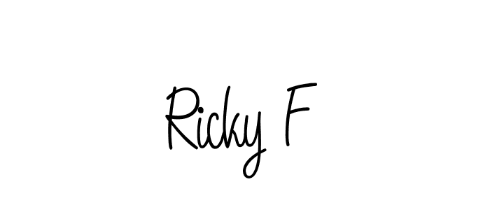 You can use this online signature creator to create a handwritten signature for the name Ricky F. This is the best online autograph maker. Ricky F signature style 5 images and pictures png