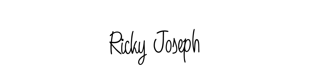 Design your own signature with our free online signature maker. With this signature software, you can create a handwritten (Angelique-Rose-font-FFP) signature for name Ricky Joseph. Ricky Joseph signature style 5 images and pictures png