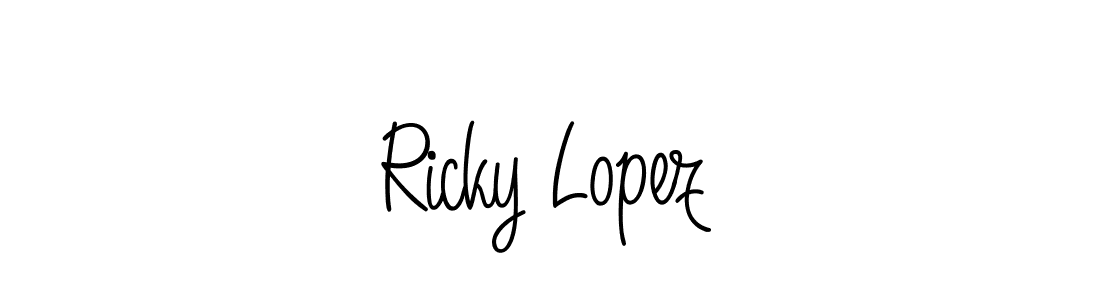 It looks lik you need a new signature style for name Ricky Lopez. Design unique handwritten (Angelique-Rose-font-FFP) signature with our free signature maker in just a few clicks. Ricky Lopez signature style 5 images and pictures png