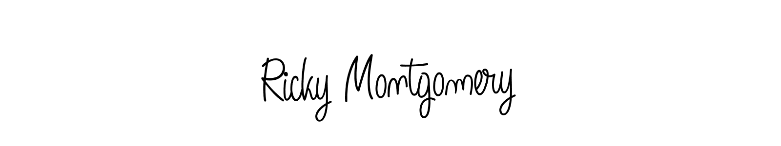 Use a signature maker to create a handwritten signature online. With this signature software, you can design (Angelique-Rose-font-FFP) your own signature for name Ricky Montgomery. Ricky Montgomery signature style 5 images and pictures png