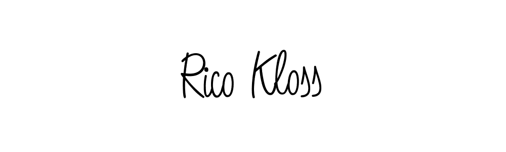 Design your own signature with our free online signature maker. With this signature software, you can create a handwritten (Angelique-Rose-font-FFP) signature for name Rico Kloss. Rico Kloss signature style 5 images and pictures png