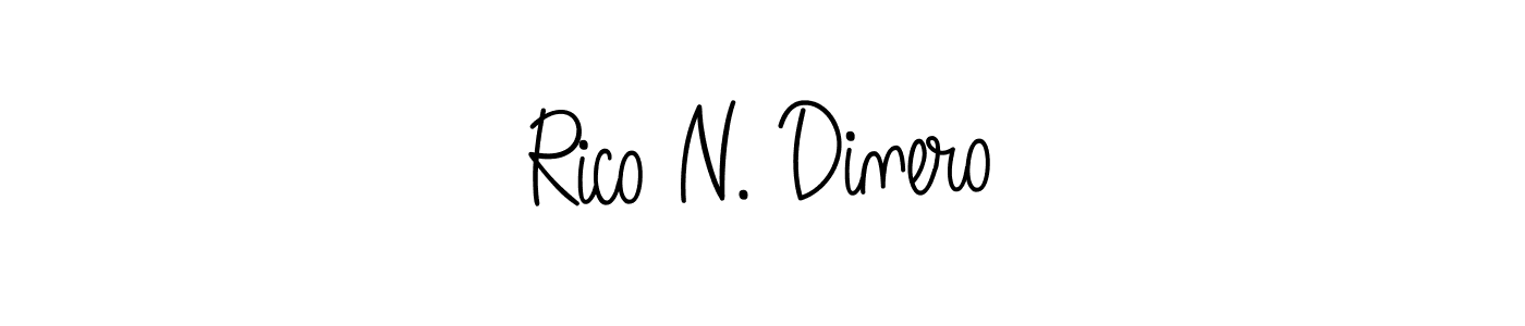 Similarly Angelique-Rose-font-FFP is the best handwritten signature design. Signature creator online .You can use it as an online autograph creator for name Rico N. Dinero. Rico N. Dinero signature style 5 images and pictures png