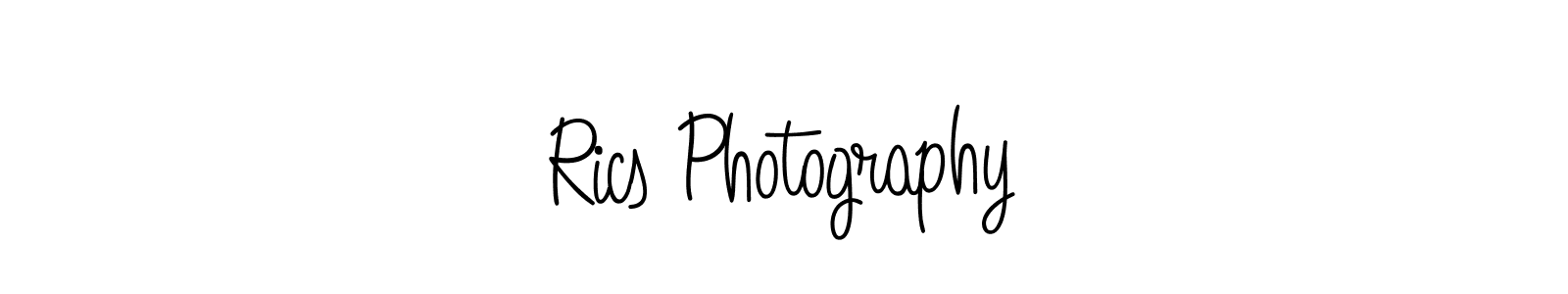 Make a beautiful signature design for name Rics Photography. With this signature (Angelique-Rose-font-FFP) style, you can create a handwritten signature for free. Rics Photography signature style 5 images and pictures png