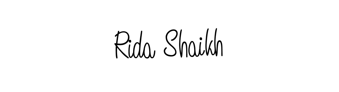 It looks lik you need a new signature style for name Rida Shaikh. Design unique handwritten (Angelique-Rose-font-FFP) signature with our free signature maker in just a few clicks. Rida Shaikh signature style 5 images and pictures png