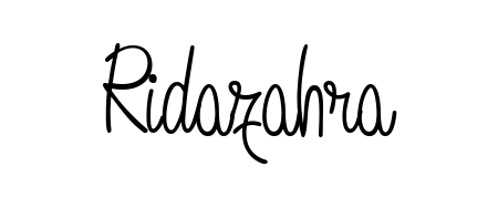 An effortless, minimalist signature concept for Ridazahra using Angelique-Rose-font-FFP design. Clean lines that look great on any document. Ridazahra signature style 5 images and pictures png