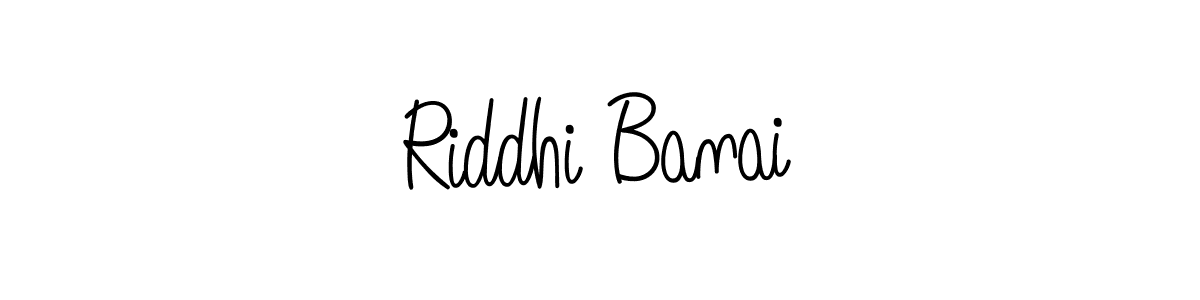 Riddhi Banai stylish signature style. Best Handwritten Sign (Angelique-Rose-font-FFP) for my name. Handwritten Signature Collection Ideas for my name Riddhi Banai. Riddhi Banai signature style 5 images and pictures png