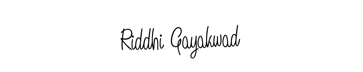 Riddhi Gayakwad stylish signature style. Best Handwritten Sign (Angelique-Rose-font-FFP) for my name. Handwritten Signature Collection Ideas for my name Riddhi Gayakwad. Riddhi Gayakwad signature style 5 images and pictures png