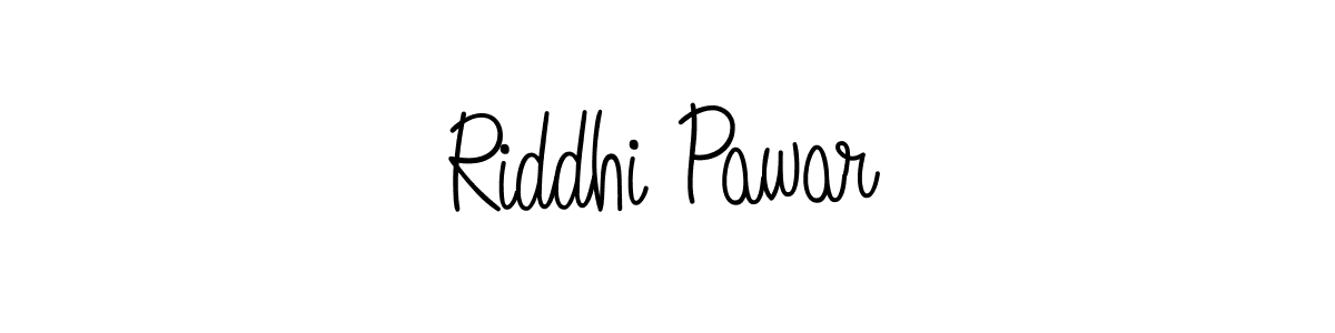 Design your own signature with our free online signature maker. With this signature software, you can create a handwritten (Angelique-Rose-font-FFP) signature for name Riddhi Pawar. Riddhi Pawar signature style 5 images and pictures png