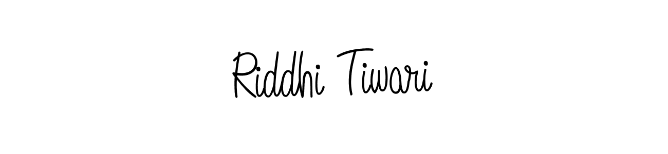 Use a signature maker to create a handwritten signature online. With this signature software, you can design (Angelique-Rose-font-FFP) your own signature for name Riddhi Tiwari. Riddhi Tiwari signature style 5 images and pictures png