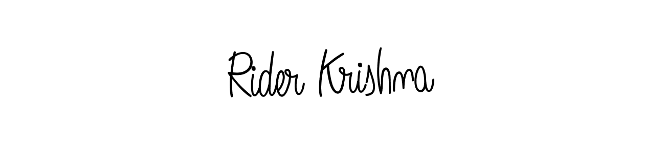 It looks lik you need a new signature style for name Rider Krishna. Design unique handwritten (Angelique-Rose-font-FFP) signature with our free signature maker in just a few clicks. Rider Krishna signature style 5 images and pictures png