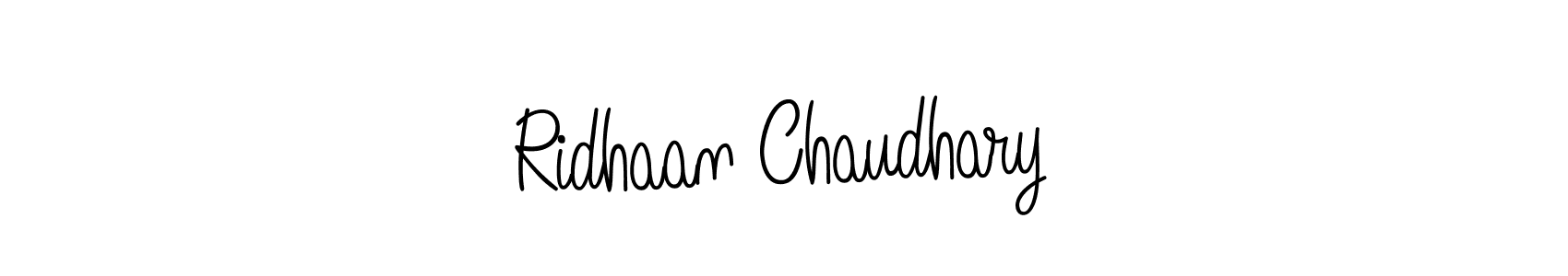 Design your own signature with our free online signature maker. With this signature software, you can create a handwritten (Angelique-Rose-font-FFP) signature for name Ridhaan Chaudhary. Ridhaan Chaudhary signature style 5 images and pictures png