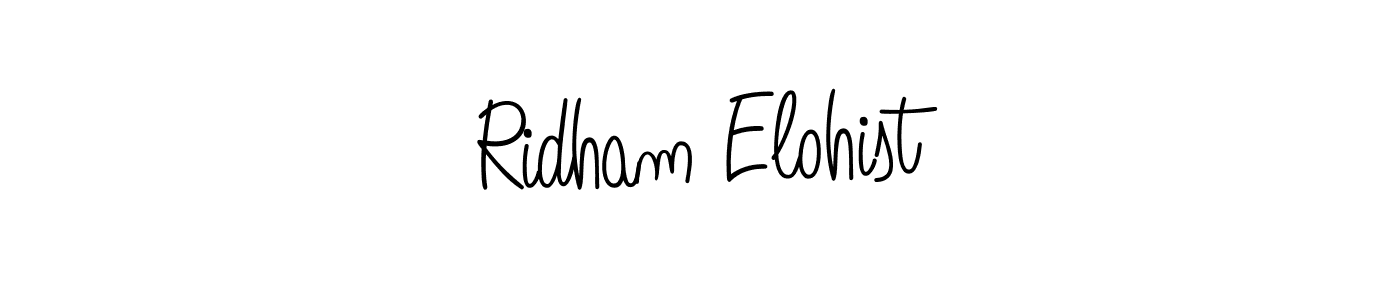 It looks lik you need a new signature style for name Ridham Elohist. Design unique handwritten (Angelique-Rose-font-FFP) signature with our free signature maker in just a few clicks. Ridham Elohist signature style 5 images and pictures png