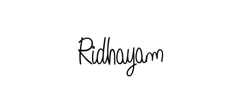 Make a beautiful signature design for name Ridhayam. Use this online signature maker to create a handwritten signature for free. Ridhayam signature style 5 images and pictures png