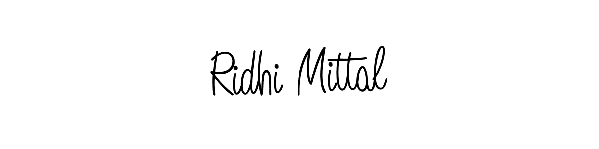 How to make Ridhi Mittal signature? Angelique-Rose-font-FFP is a professional autograph style. Create handwritten signature for Ridhi Mittal name. Ridhi Mittal signature style 5 images and pictures png