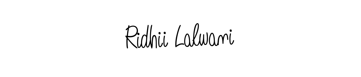 How to Draw Ridhii Lalwani signature style? Angelique-Rose-font-FFP is a latest design signature styles for name Ridhii Lalwani. Ridhii Lalwani signature style 5 images and pictures png