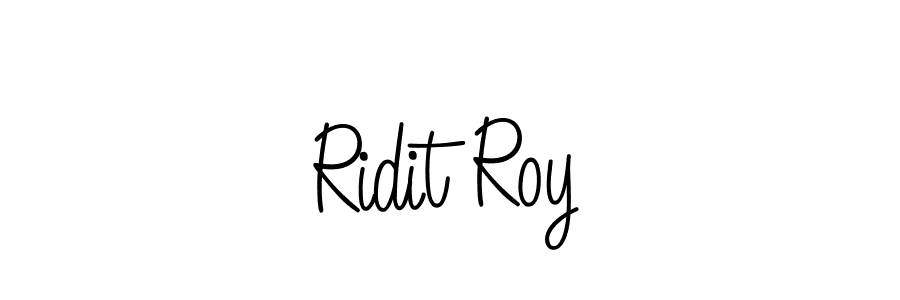 How to make Ridit Roy name signature. Use Angelique-Rose-font-FFP style for creating short signs online. This is the latest handwritten sign. Ridit Roy signature style 5 images and pictures png