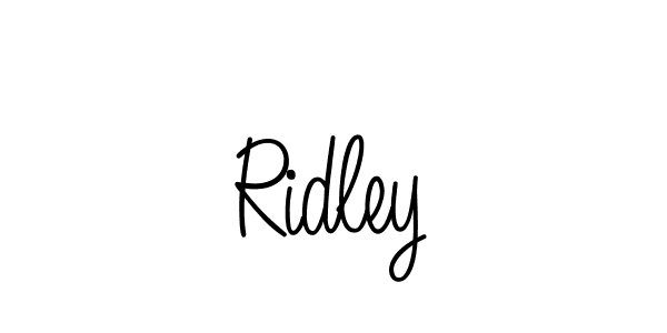 Design your own signature with our free online signature maker. With this signature software, you can create a handwritten (Angelique-Rose-font-FFP) signature for name Ridley. Ridley signature style 5 images and pictures png