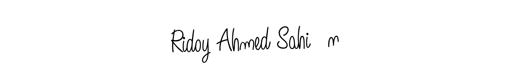 Also we have Ridoy Ahmed Sahi♥n name is the best signature style. Create professional handwritten signature collection using Angelique-Rose-font-FFP autograph style. Ridoy Ahmed Sahi♥n signature style 5 images and pictures png
