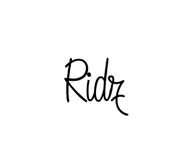 Use a signature maker to create a handwritten signature online. With this signature software, you can design (Angelique-Rose-font-FFP) your own signature for name Ridz. Ridz signature style 5 images and pictures png