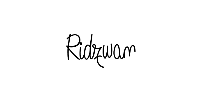 Make a beautiful signature design for name Ridzwan. With this signature (Angelique-Rose-font-FFP) style, you can create a handwritten signature for free. Ridzwan signature style 5 images and pictures png