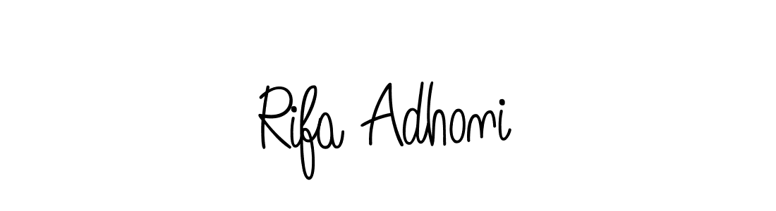 Once you've used our free online signature maker to create your best signature Angelique-Rose-font-FFP style, it's time to enjoy all of the benefits that Rifa Adhoni name signing documents. Rifa Adhoni signature style 5 images and pictures png