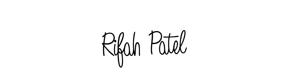 How to make Rifah Patel signature? Angelique-Rose-font-FFP is a professional autograph style. Create handwritten signature for Rifah Patel name. Rifah Patel signature style 5 images and pictures png