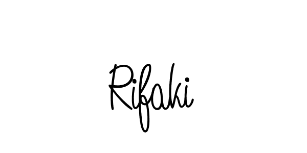 The best way (Angelique-Rose-font-FFP) to make a short signature is to pick only two or three words in your name. The name Rifaki include a total of six letters. For converting this name. Rifaki signature style 5 images and pictures png