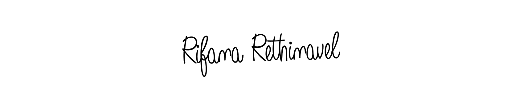 You can use this online signature creator to create a handwritten signature for the name Rifana Rethinavel. This is the best online autograph maker. Rifana Rethinavel signature style 5 images and pictures png