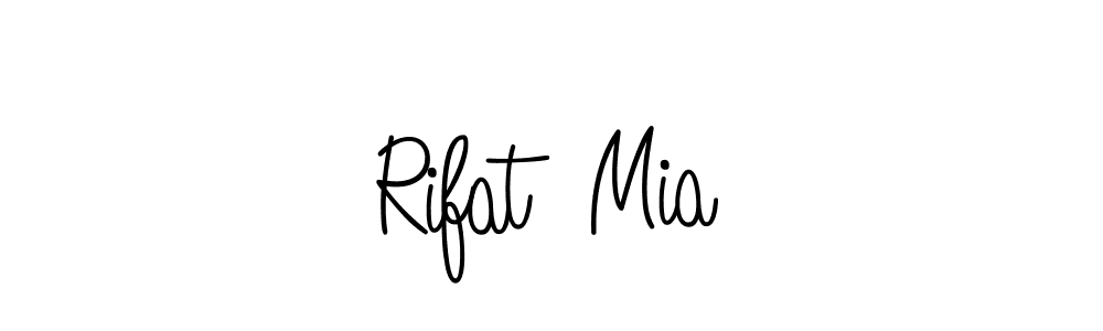 Design your own signature with our free online signature maker. With this signature software, you can create a handwritten (Angelique-Rose-font-FFP) signature for name Rifat  Mia. Rifat  Mia signature style 5 images and pictures png