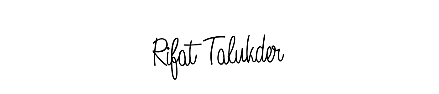 Also we have Rifat Talukder name is the best signature style. Create professional handwritten signature collection using Angelique-Rose-font-FFP autograph style. Rifat Talukder signature style 5 images and pictures png