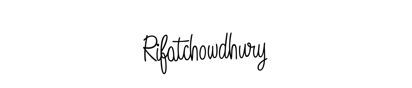 Create a beautiful signature design for name Rifatchowdhury. With this signature (Angelique-Rose-font-FFP) fonts, you can make a handwritten signature for free. Rifatchowdhury signature style 5 images and pictures png