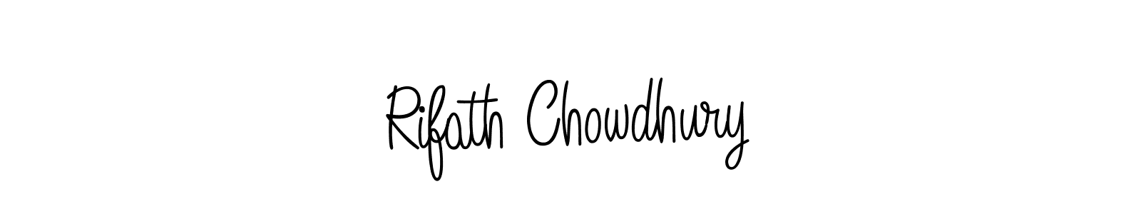 Design your own signature with our free online signature maker. With this signature software, you can create a handwritten (Angelique-Rose-font-FFP) signature for name Rifath Chowdhury. Rifath Chowdhury signature style 5 images and pictures png