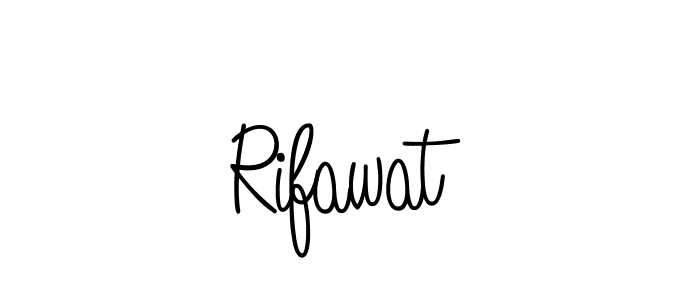 Make a beautiful signature design for name Rifawat. Use this online signature maker to create a handwritten signature for free. Rifawat signature style 5 images and pictures png