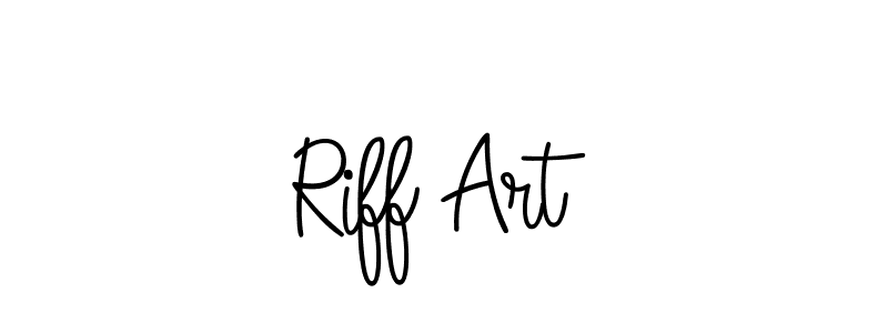 Make a beautiful signature design for name Riff Art. With this signature (Angelique-Rose-font-FFP) style, you can create a handwritten signature for free. Riff Art signature style 5 images and pictures png