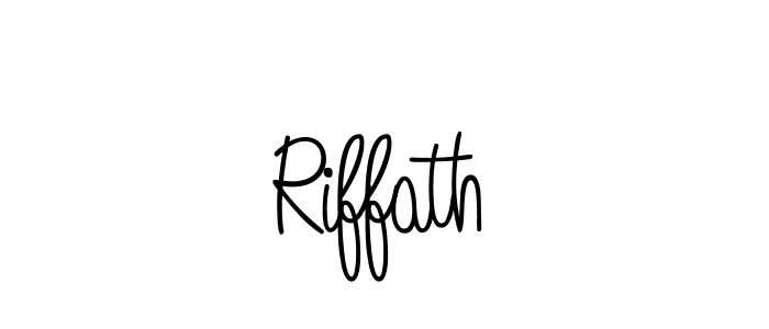 Create a beautiful signature design for name Riffath. With this signature (Angelique-Rose-font-FFP) fonts, you can make a handwritten signature for free. Riffath signature style 5 images and pictures png