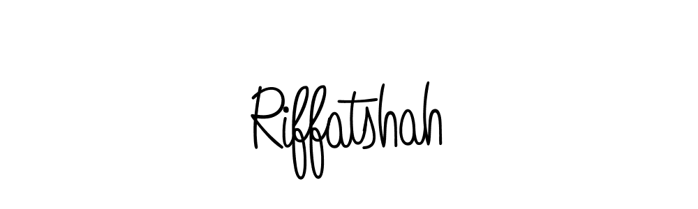 The best way (Angelique-Rose-font-FFP) to make a short signature is to pick only two or three words in your name. The name Riffatshah include a total of six letters. For converting this name. Riffatshah signature style 5 images and pictures png