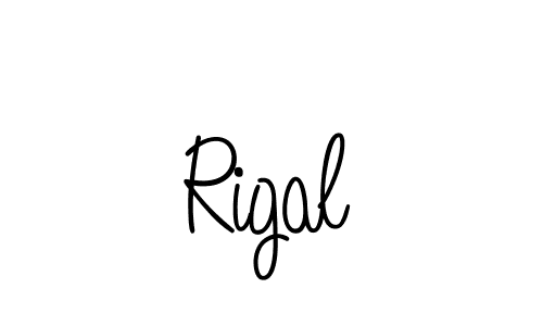 Create a beautiful signature design for name Rigal. With this signature (Angelique-Rose-font-FFP) fonts, you can make a handwritten signature for free. Rigal signature style 5 images and pictures png