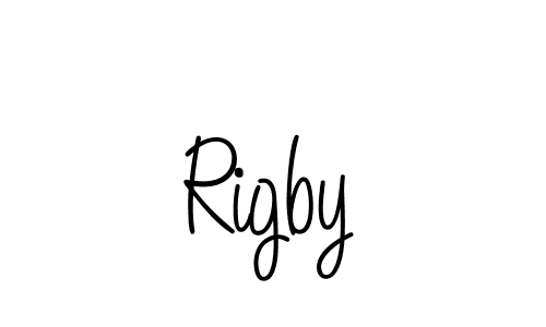 Use a signature maker to create a handwritten signature online. With this signature software, you can design (Angelique-Rose-font-FFP) your own signature for name Rigby. Rigby signature style 5 images and pictures png