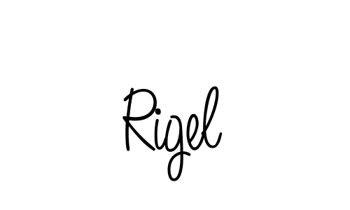 Create a beautiful signature design for name Rigel. With this signature (Angelique-Rose-font-FFP) fonts, you can make a handwritten signature for free. Rigel signature style 5 images and pictures png