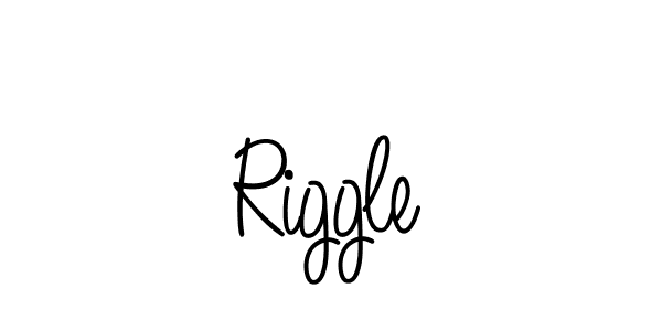 Make a beautiful signature design for name Riggle. With this signature (Angelique-Rose-font-FFP) style, you can create a handwritten signature for free. Riggle signature style 5 images and pictures png