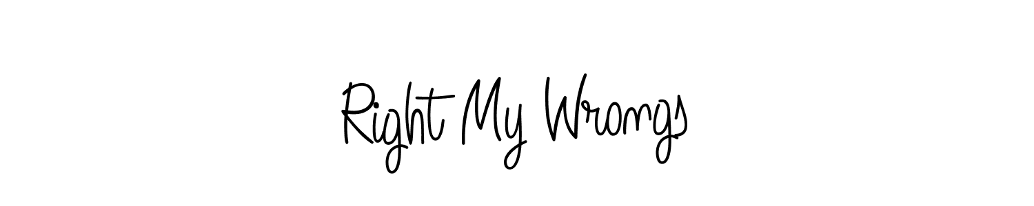 Here are the top 10 professional signature styles for the name Right My Wrongs. These are the best autograph styles you can use for your name. Right My Wrongs signature style 5 images and pictures png