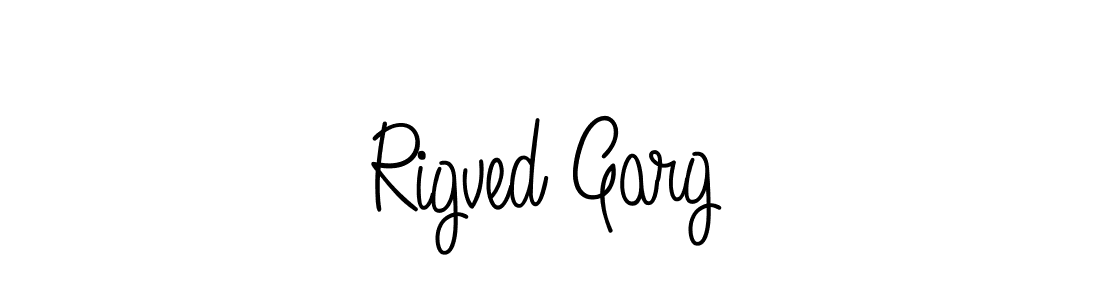 Create a beautiful signature design for name Rigved Garg. With this signature (Angelique-Rose-font-FFP) fonts, you can make a handwritten signature for free. Rigved Garg signature style 5 images and pictures png